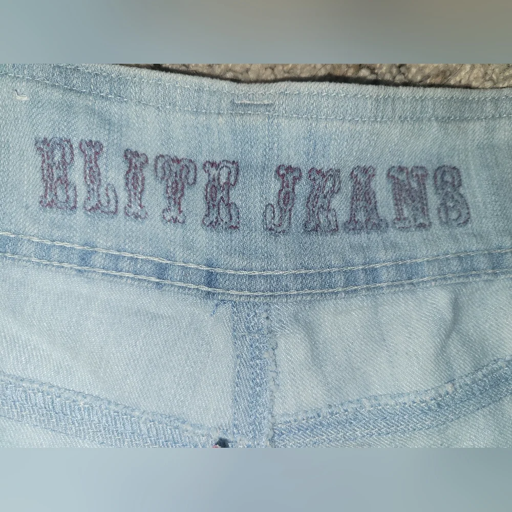 Elite Jeans Mid-Rise Shorts Women's Sz 13/14 - Picture 6 of 11